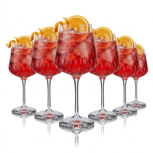 Set bicchieri campari milano - bicchieri,