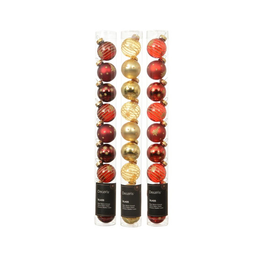 Tubo palline vetro 3cm - tubo,
