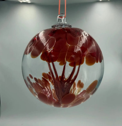 Sfera vetro cm rosso - 15,