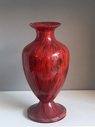 Vaso vetro rosso - vaso, in