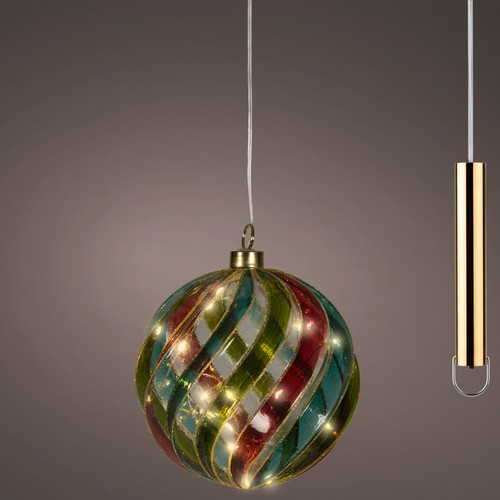 Sfera led vetro rosso - led, e