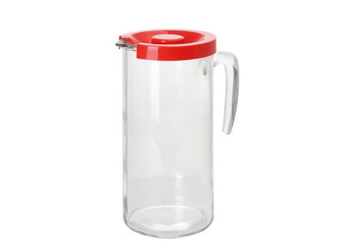 Caraffa vetro tappo rosso - tappo,