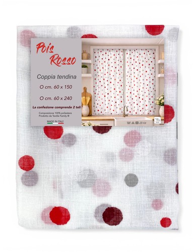 Coppia tendine vetro pois - tendine,