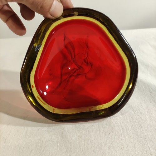Vetro murano rosso ambra - rosso, e