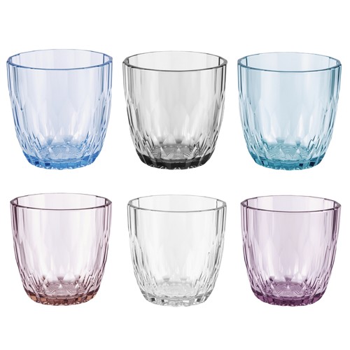 Set bicchieri colorati 300 - set, 6